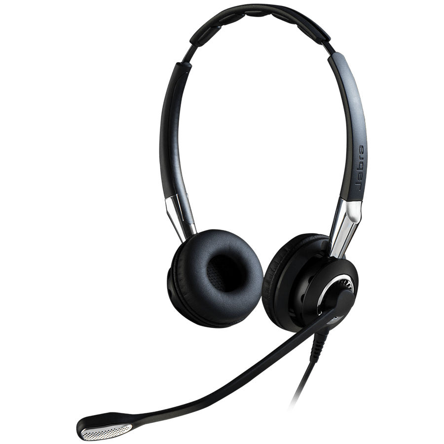 [2489-825-209] JABRA BIZ 2400 II Duo  NEXT GENERATION - Wideband Type: 82 E-STD, Noise-Cancelling, Wideband-Headset (QD) microphone boom: FreeSpin