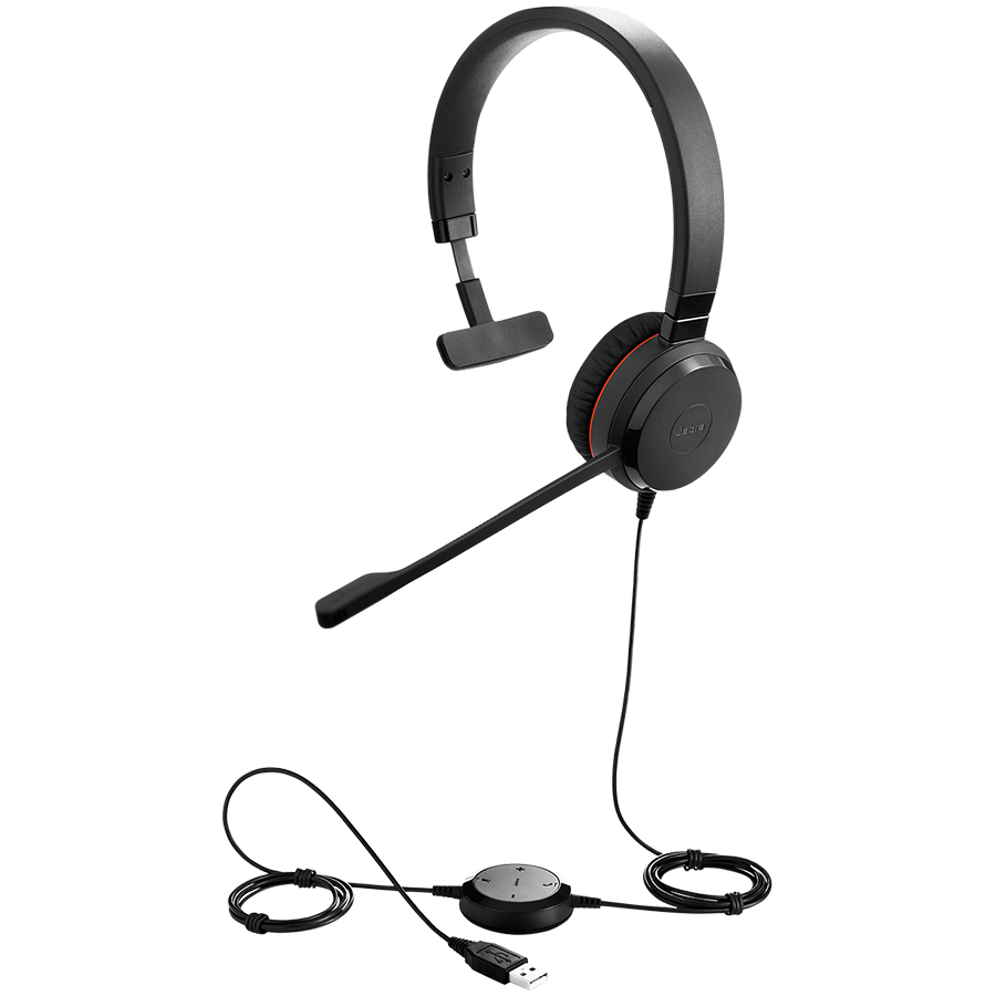 [4993-829-469] JABRA Evolve 20 SE, Mono UC, USB C/A adapter, Leather