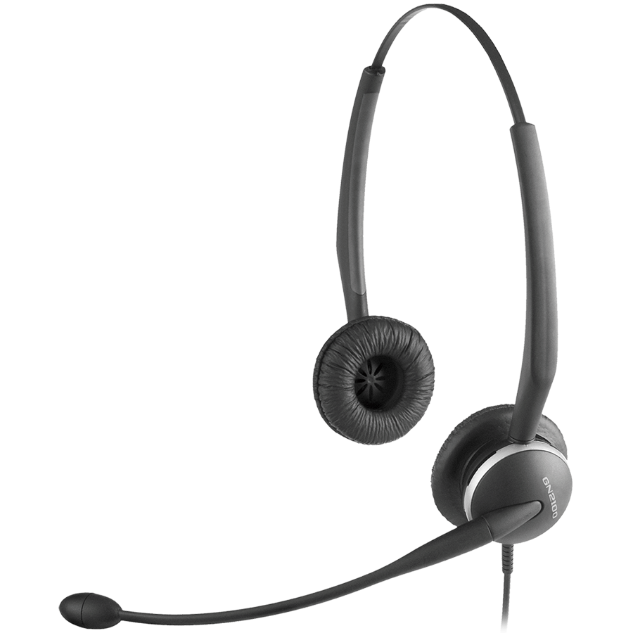 JABRA GN 2100 Duo Flex-Boom Type: 82 E-STD NC (NC=Noise-Cancelling) Microphone boom: flexible