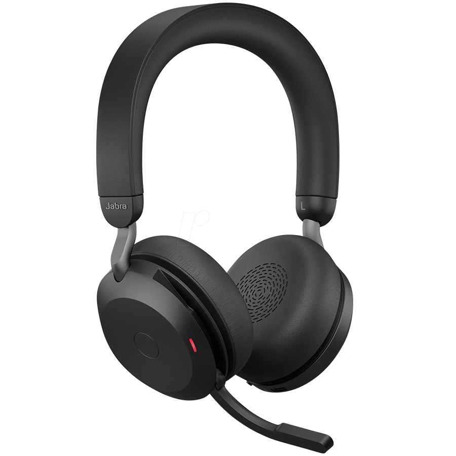 [27599-989-889] JABRA EVOLVE2 75, Link380c UC Stereo Stand Black, EVOLVE2 75 headset Black UC, Link 380 BT adapter USB-C UC, EVOLVE2 75 Deskstand USB-A,1.2m USB-C to USB-C cable, carry pouch, warranty and warning (safety leaflets)