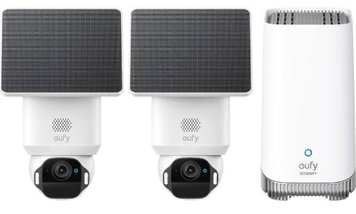 [29168] Anker Eufy Security Camera Kit E42 2 x 4K PTZ + Solar Panel + HB3
