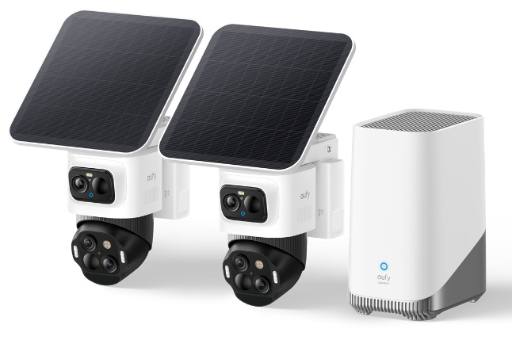 Anker Eufy Security Camera Kit S4 2 x 4K PTZ + Solar Panel + HB3