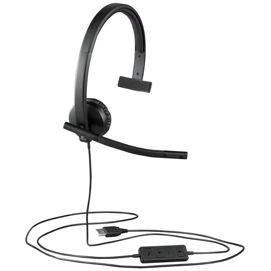 [981-000571] Logitech H570E Corded Headset Mono USB - EMEA