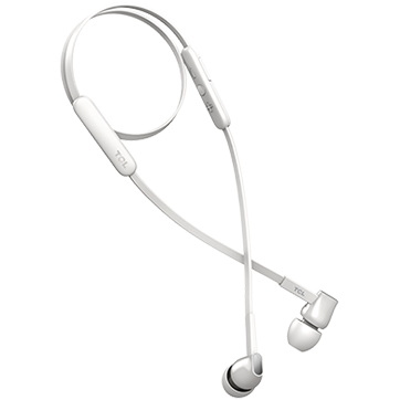 [MTRO100BTWT-EU] TCL In-ear Bluetooth Headset, Strong Bass, Frequency of response: 10-22K, Sensitivity: 107 dB, Driver Size: 8.6mm, Impedence: 16 Ohm, Acoustic system: closed, Max power input: 20mW, Connectivity type: Bluetooth only (BT 5.0), Color Ash White