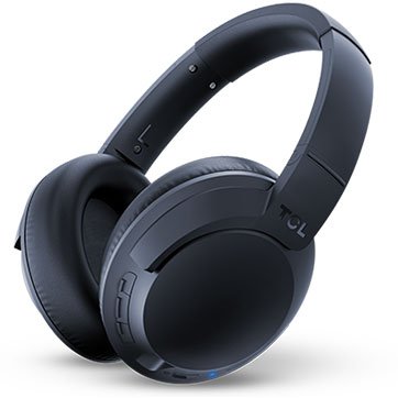 [ELIT400BTBL-EU] TCL Over-Ear Bluetooth Headset, HRA, slim fold, Frequency of response: 9-40K, Sensitivity: 100 dB, Driver Size: 40mm, Impedence: 24 Ohm, Acoustic system: closed, Max power input: 50mW, Bluetooth (BT 5.0) & 3.5mm jack, Hi-Res Audio,Color Midnight Blue