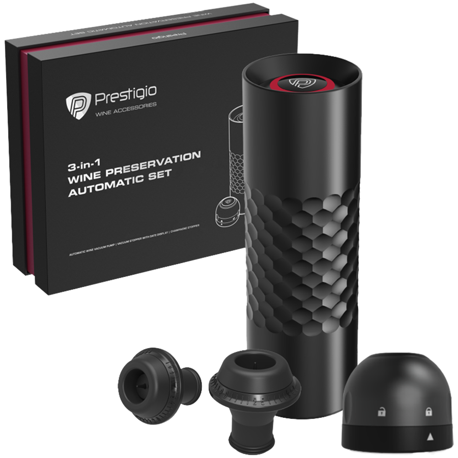 Electric Vacuum Wine Stopper with 2 stoppers