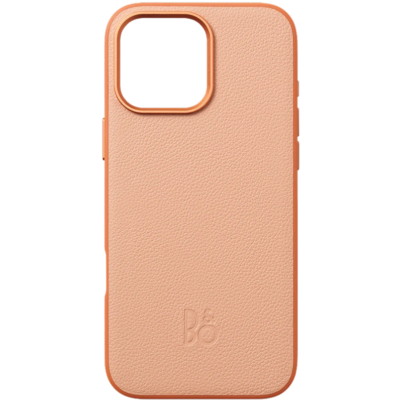 iPhone 16 Pro Max Leather Case Sunset Apricot