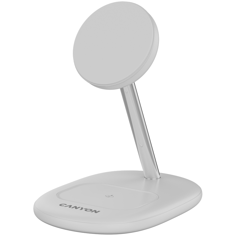 [CNS-WCS205WW/A] CANYON wireless charger WCS-205 15W Qi2 2in1 w/o adapter White