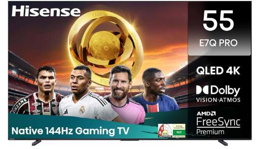 [29125] Hisense 55E7Q PRO 55'' 4K Smart QLED TV 144 HZ