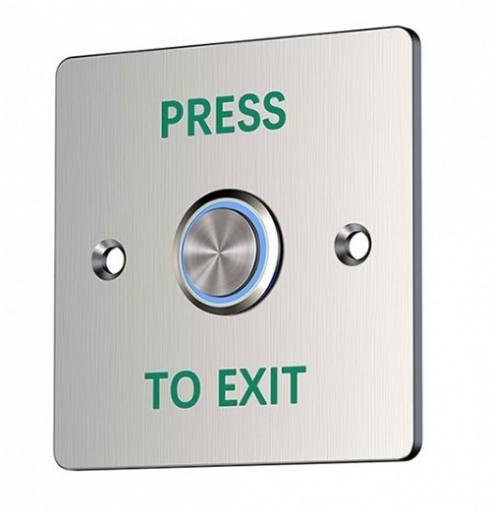 [29099] Zudsec Button Door Release Waterproof With Blue Light ZDBT-701BWL