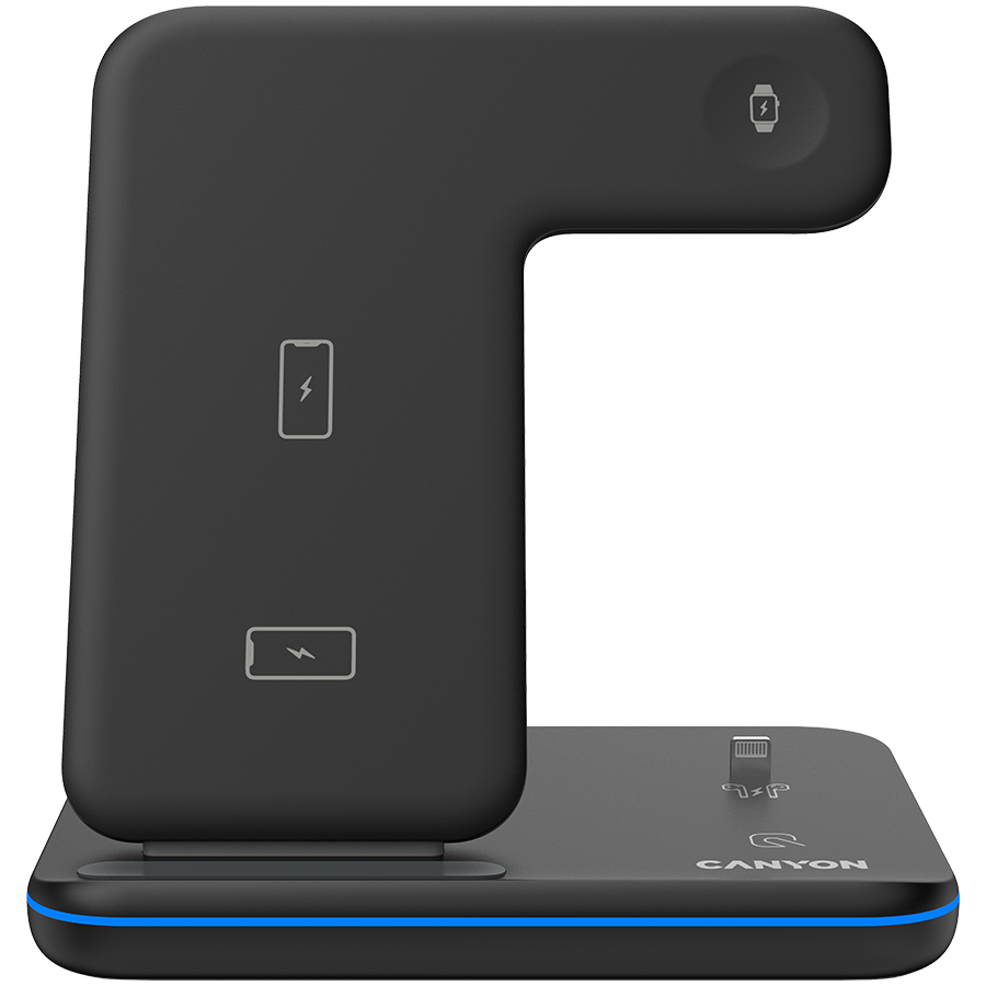 CANYON wireless charger WS-302 15W 3in1 UK Black