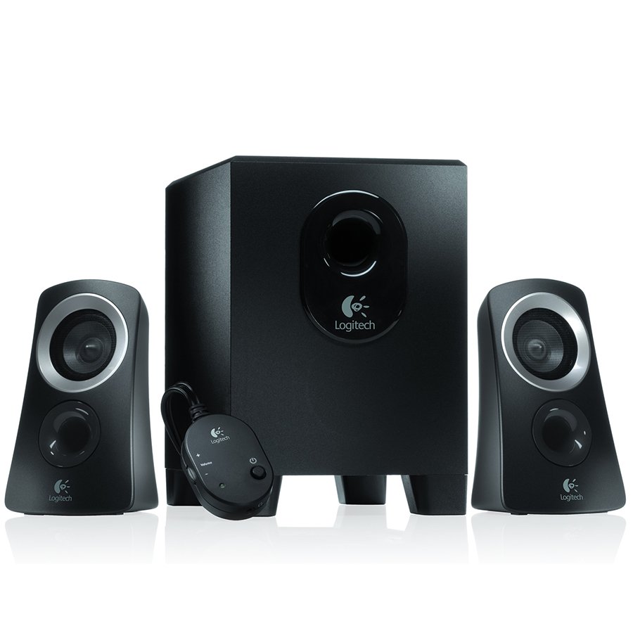 [980-000447] LOGITECH Z313 Speaker System 2.1 - BLACK - 3.5 MM - UK
