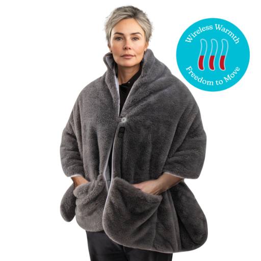 [29051] HoMedics Electric Heating Blanket & Soft Shawl HCM-SWL100
