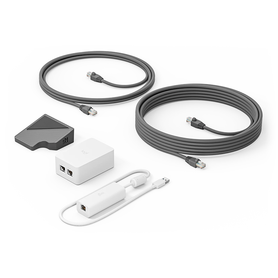[952-000074] LOGITECH PoE Injector with plug set - OFF WHITE - OTHER - WW - POE INJECTOR W/ PLUG SET