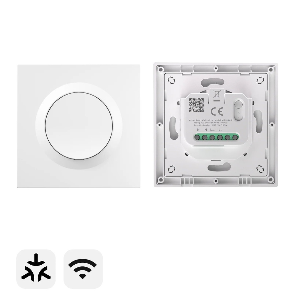 [29030] Sonoff Smart Wall Mechanical Switch 1-Button White With Matter
