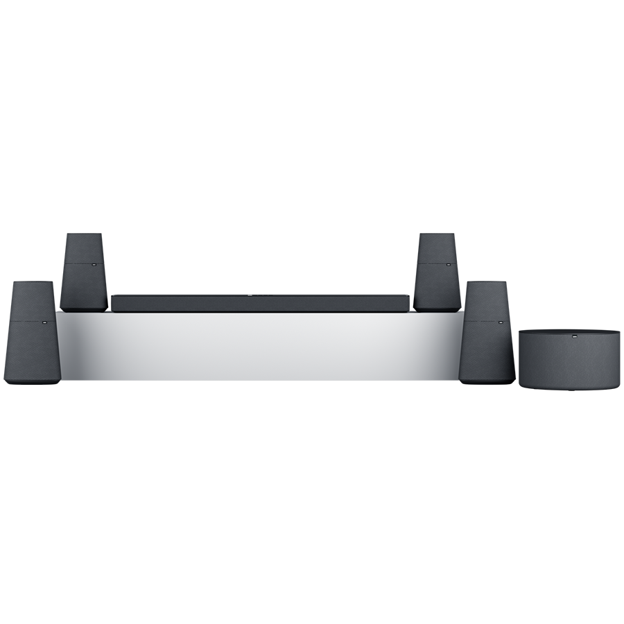[63611D10] Loewe home.cinema set 553(Set of Bar5 & Sub 5, 2x Klang Mr5, 2x Klang Mr3)