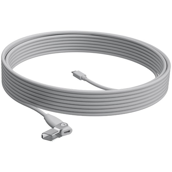 [952-000047] LOGITECH EXTENTION CABLE for Rally Mic Pod WHITE 10M - WW