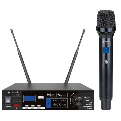 [29003] Citronic TU1-H True Diversity Multi-UHF Single Handheld Wireless Microphone 171.031UK