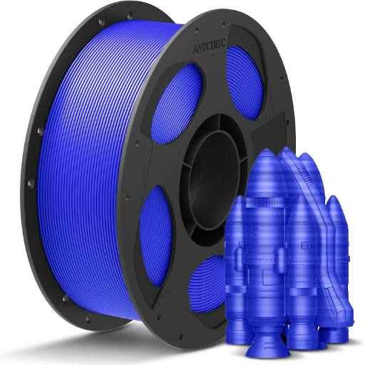 [30521] Anycubic PLA+ Filament Blue 1Kg. Ideal Usage: Functional prototypes, mechanical parts, durable household gadgets, and brackets or mounts that require more impact resistance than standard PLA can provide.