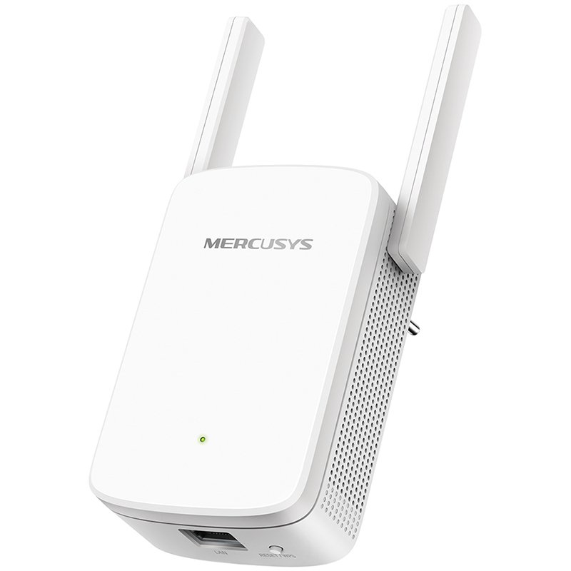 [ME30] Mercusys ME30 AC1200 Wi-Fi Range Extender, 300 Mbps at 2.4 GHz + 867 Mbps at 5 GHz, 1 x 10/100 LAN, 2× Fixed External Antennas, Wall Plugged, WPS/Reset Button, Signal Indicator, Range Extender/Access Point mode, Adaptive Path Selection