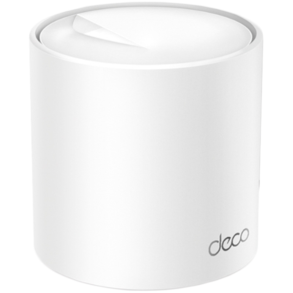TP-Link Deco X50(1-pack) AX3000 Whole Home Mesh Wi-Fi 6 System, 574 Mbps at 2.4 GHz + 2402 Mbps at 5 GHz, 2Г— Internal Antennas, 3Г— Gigabit Ports (WAN/LAN auto-sensing), 2 Streams and HE160 for 5GHz, Deco App, Router/AP Mode, IPv6, IPTV, HomeShield