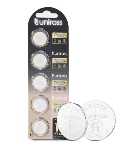 [28944] Uniross Lithium-Button Cell CR2025HP High Power (5pack)
