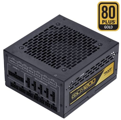 [28940] Armaggeddon Gaming PSU 1200W Modular & Certified 80+ VOLTRON GOLD 1200 Black