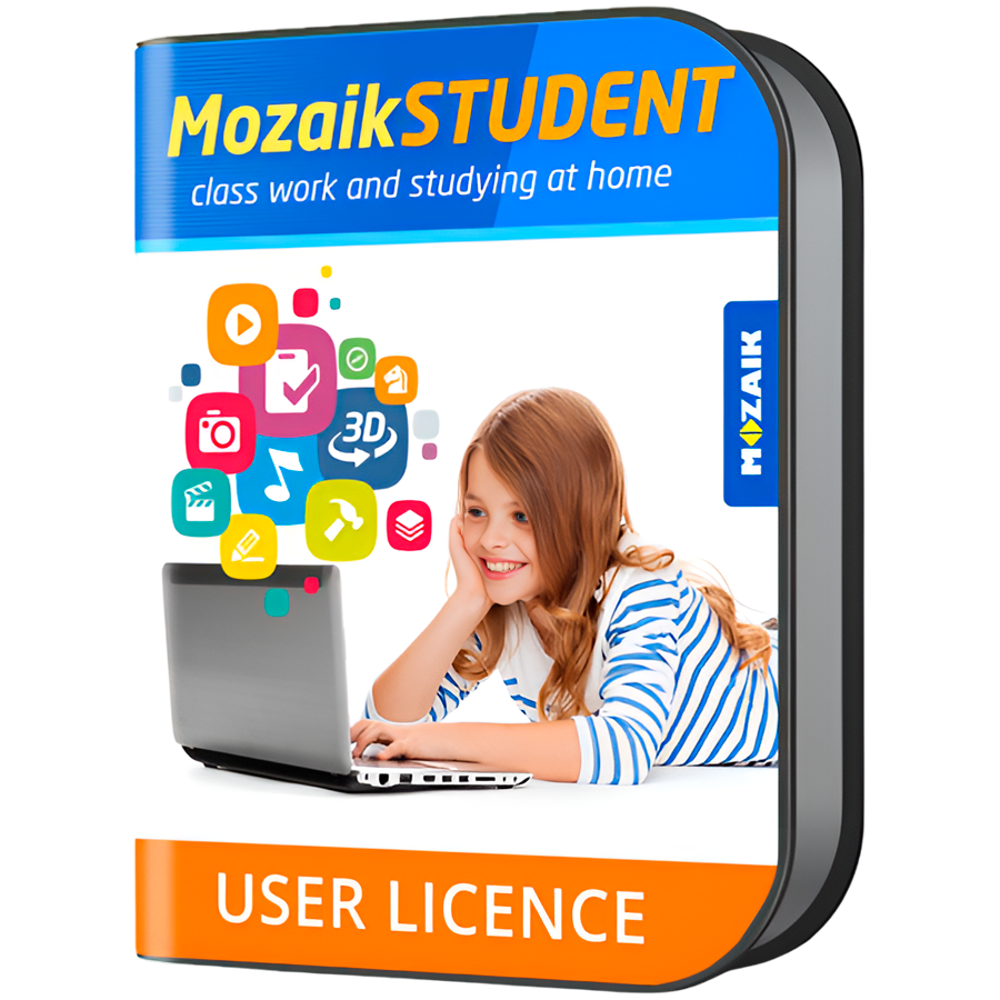 [WP-1Y] Mozaik STUDENT license for all platform - for one student, 1 Year