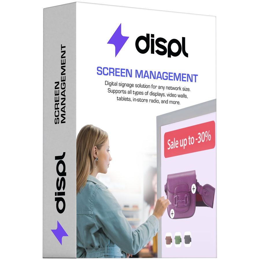 Displayforce Digital Signage CMS - Screen Management type, 1 Year
