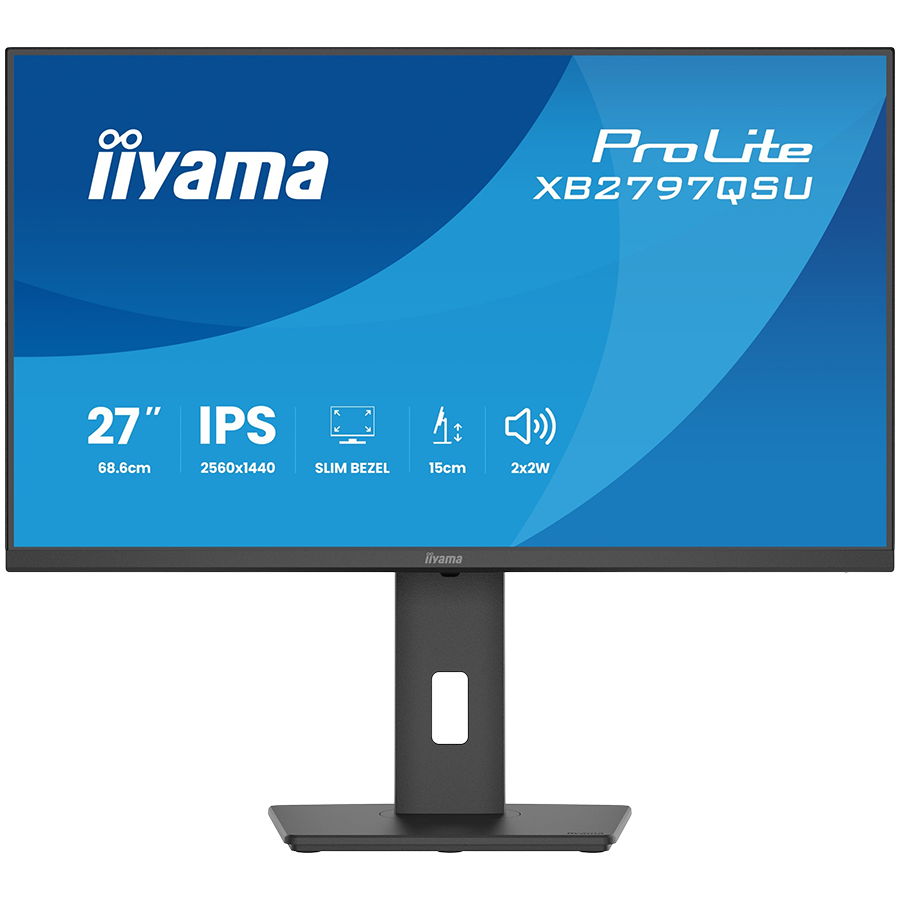 [XB2797QSU-B1] IIYAMA Monitor LED XB2797QSU-B1 27" IPS 2560x1440 75Hz 350cd 1ms HDMI DP USB HUB USB-C 5W height, swivel, tilt, pivot Full Ergo Pro 5year warranty