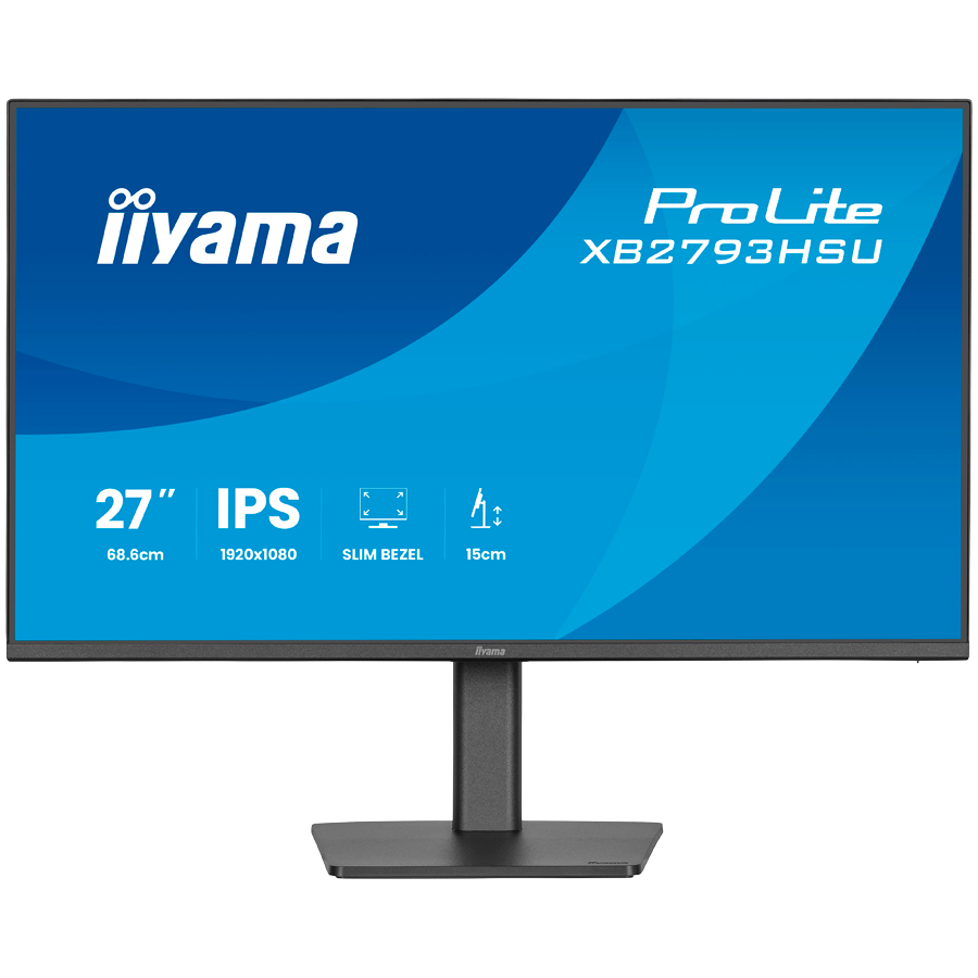 [XB2793HSU-B1] IIYAMA Monitor LED XB2793HSU-B1 27" IPS 1920x1080 120Hz, 16:9. 350cd, 1500:1, 1ms, HDMI, DP, USB HUB, Full Ergo, Pro