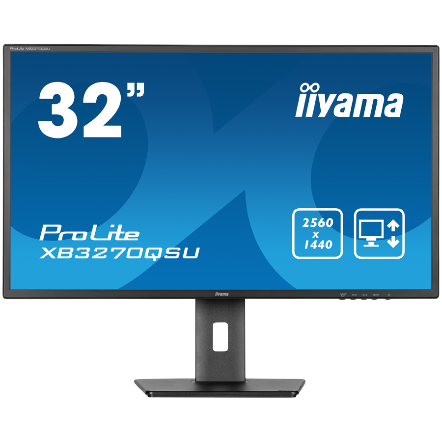 [XB3270QSU-B1] IIYAMA Prolite XB3270QSU-B1 Business Monitor - 80 cm (31.5''), WQHD (2560x1440), IPS LED, 100Hz, 3ms, 250 cd/m², matte / black