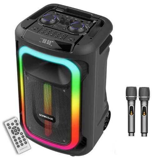 [28929] SonicGear Portable Karaoke Speaker 12'' 240W TWS BT/USB 2x Mics HYPERBOX 1300 Pro