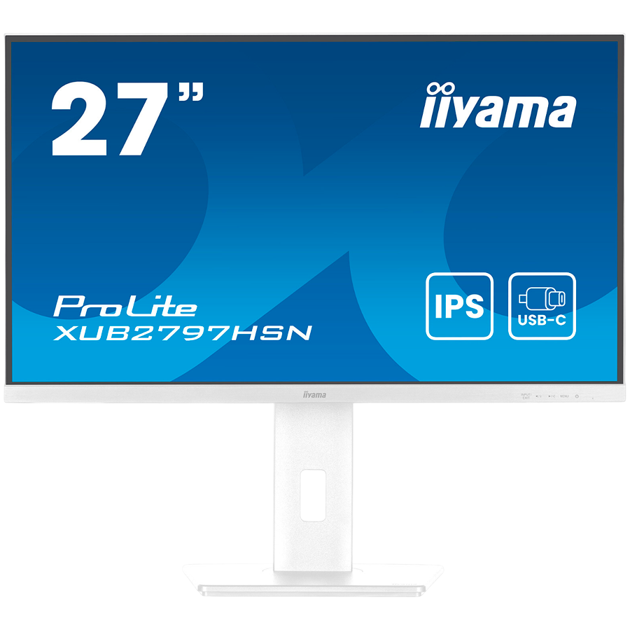 [XUB2797HSN-W2] IIYAMA XUB2797HSN-W2 LED monitor 27 inch 1920 x 1080 FHD 100HZ IPS 300 cd 1000 1ms HDMI DP USB-C SPEAKERS White