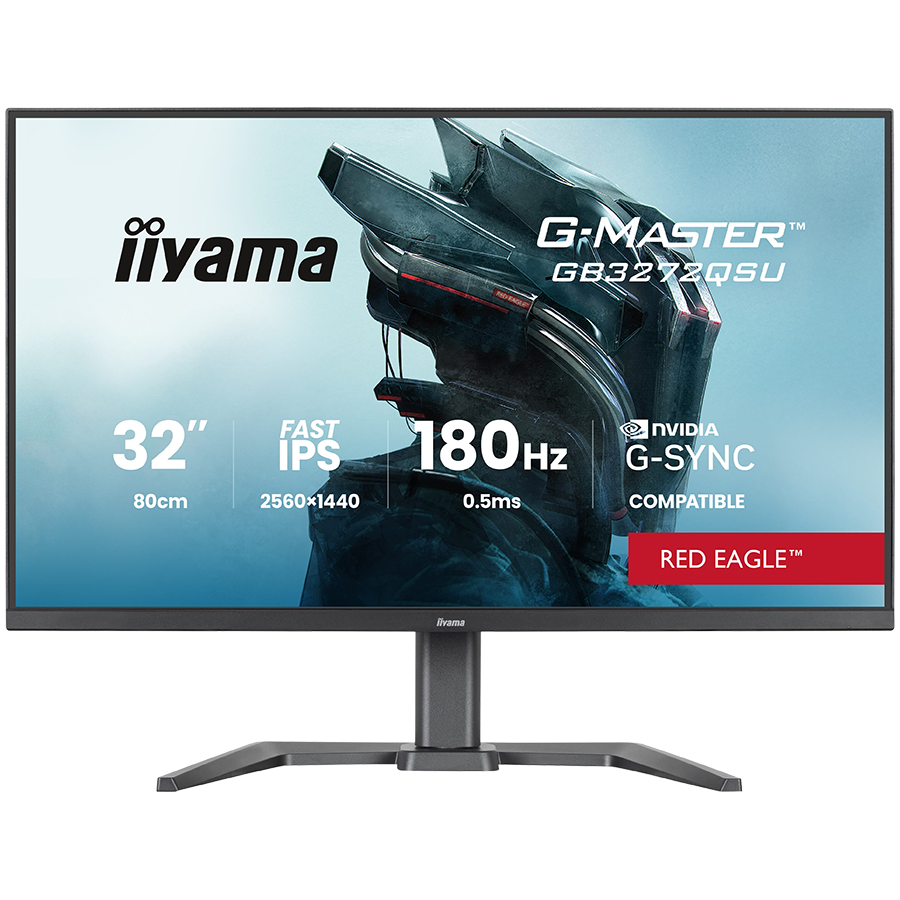 [GB3272QSU-B1] IIYAMA Monitor LED GB3272QSU-B1 31.5" Fast IPS 2560x1440 180Hz 400cd 1000:1 0.5ms 2xHDMI USB Hub height, swivel, tilt