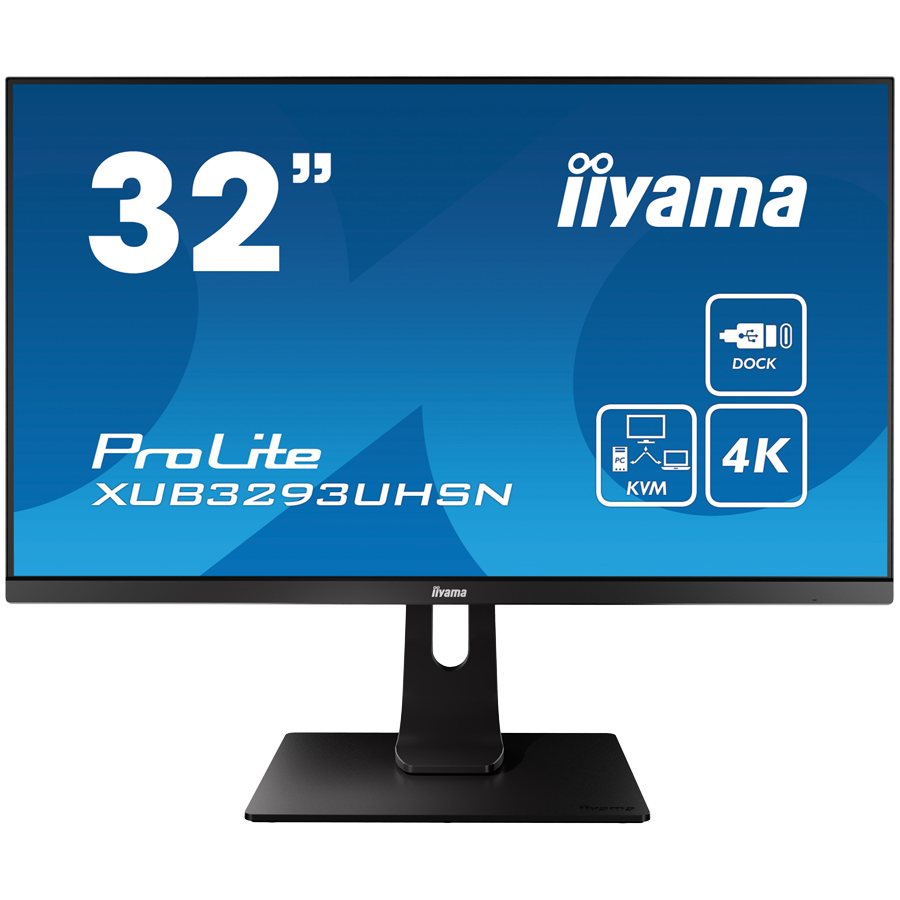 [XUB3293UHSN-B5] IIYAMA Prolite XUB3293UHSN-B5 Business Monitor - 80 cm (31.5''), 4K UHD (3840x2160), IPS LED, 60Hz, 4ms, 350 cd/m², matte / black