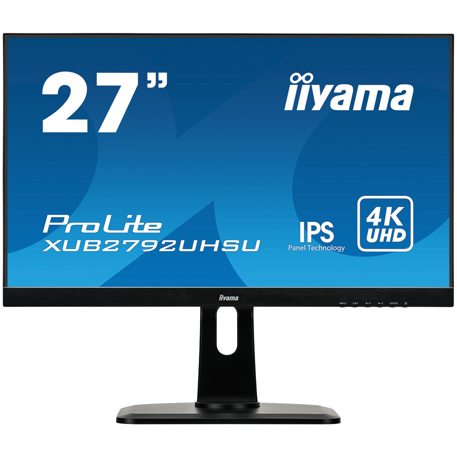 [XUB2792UHSU-B6] IIYAMA Prolite XUB2792UHSU-B6 Business Monitor - 68.5 cm (27''), 4K UHD (3840x2160), IPS LED, 60Hz, 4ms, 350 cd/m², matte / black