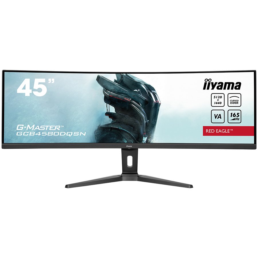 [GCB4580DQSN-B1] Iiyama G-MASTER Red Eagle GCB4580DQSN-B1LED monitor gaming curved 45" (44.5" viewable) 5120 x 1440 Dual Quad HD @ 165 Hz VA 450 cd/m²