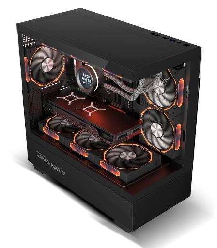 [28913] Armaggeddon Gaming Case M-ATX AQUARON DUPLEX PRO Black (420mm VGA)