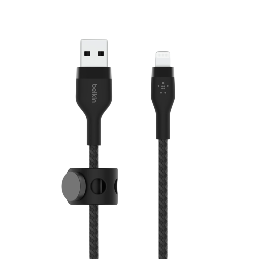 BELKIN USB-A to LTG Braided silicone, 1M, Black