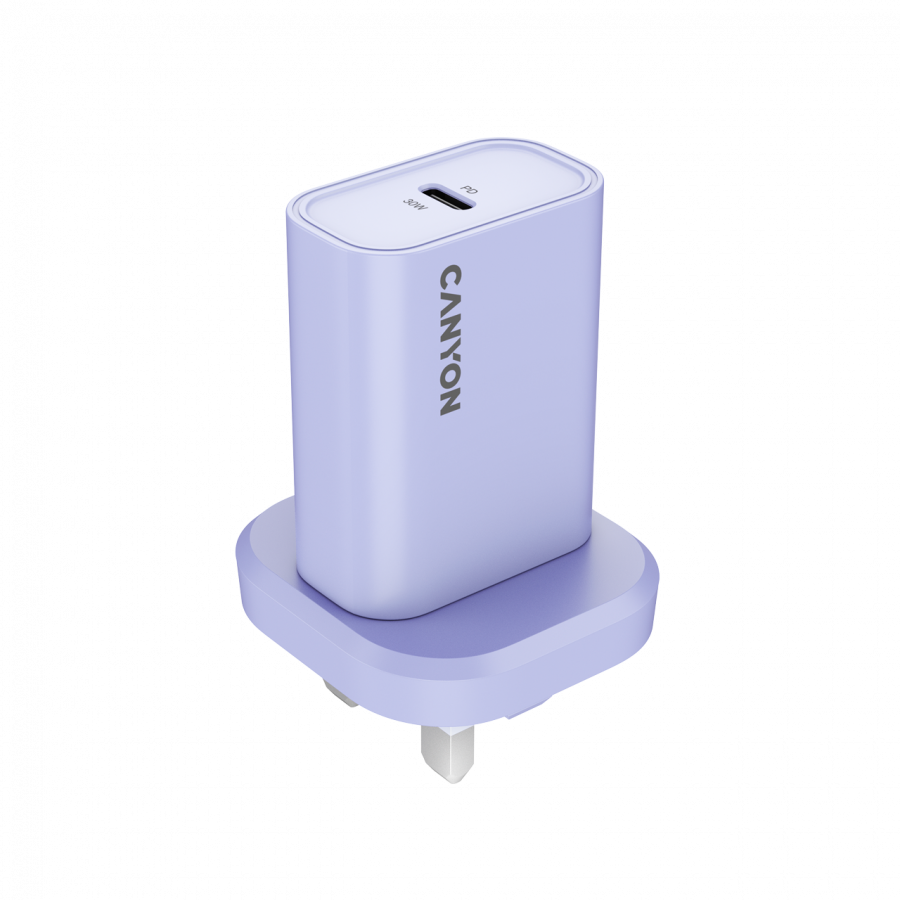 CANYON charger OnCharge 30CL Max Power 30W 1xPD UK Purple
