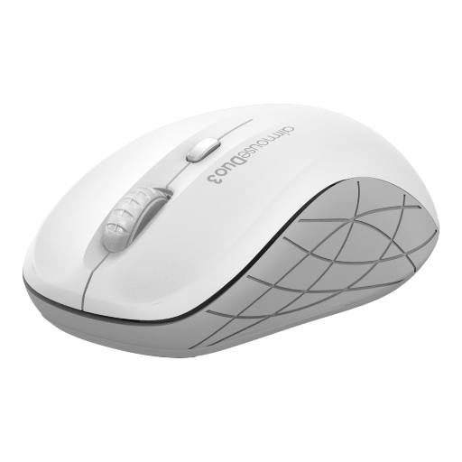 Alcatroz Mouse Wireless & Bluetooth Silent AIRMOUSE DUO 3 White