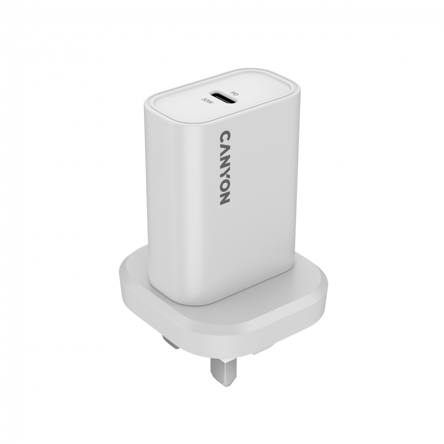 [CNE-CHA30CLW-UK] CANYON charger OnCharge 30CL Max Power 30W 1xPD UK White