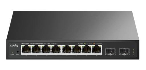 [30509] Cudy Switch Gigabit Ethernet Cloud Easy-Managed 8-Port + 2SFP GS108ES2