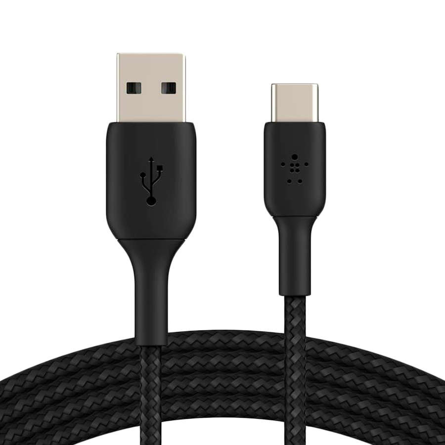 BELKIN USB-A to USB-C Cable Braided, 2M, Black