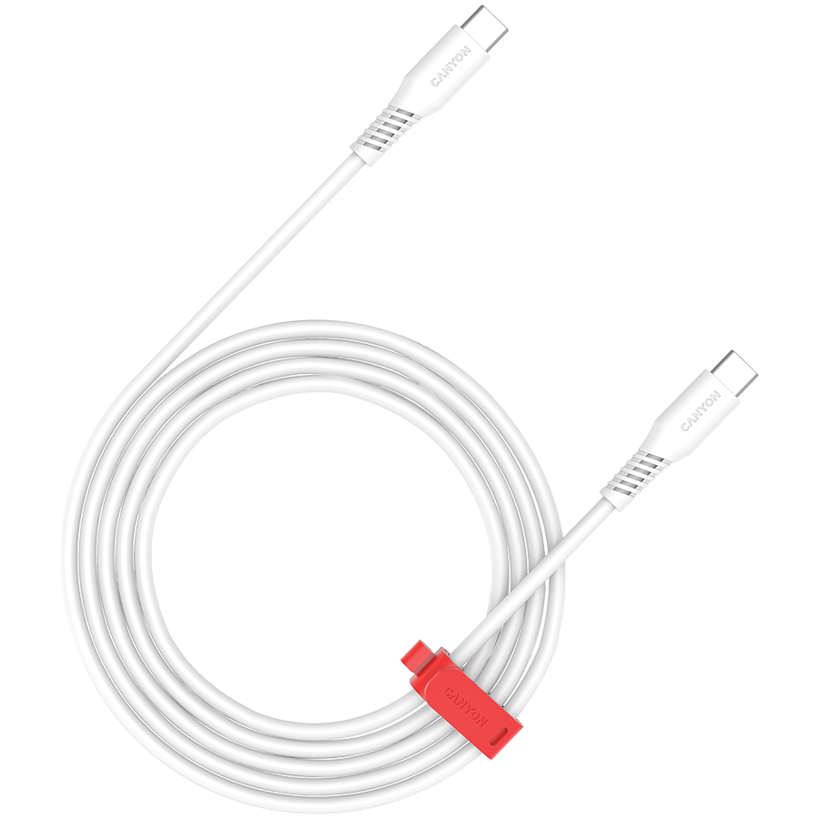 [CNS-CC60SC12W] CANYON cable CC60SC C-C 60W 1.2m White