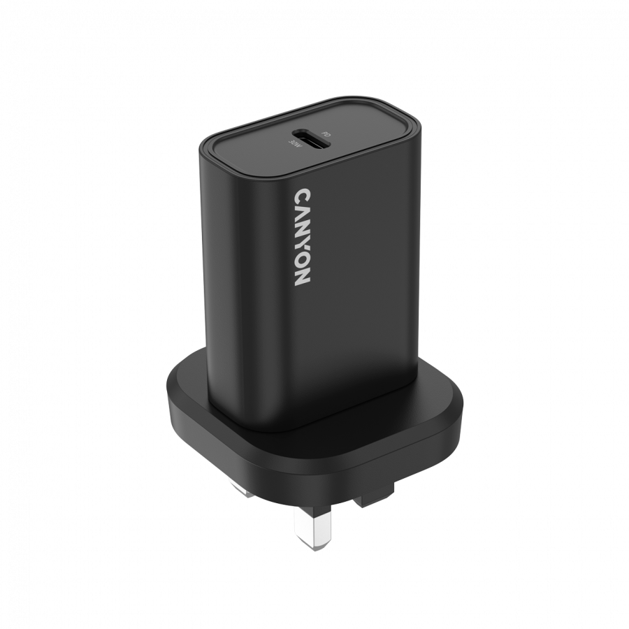 CANYON charger OnCharge 30CL Max Power 30W 1xPD UK Black