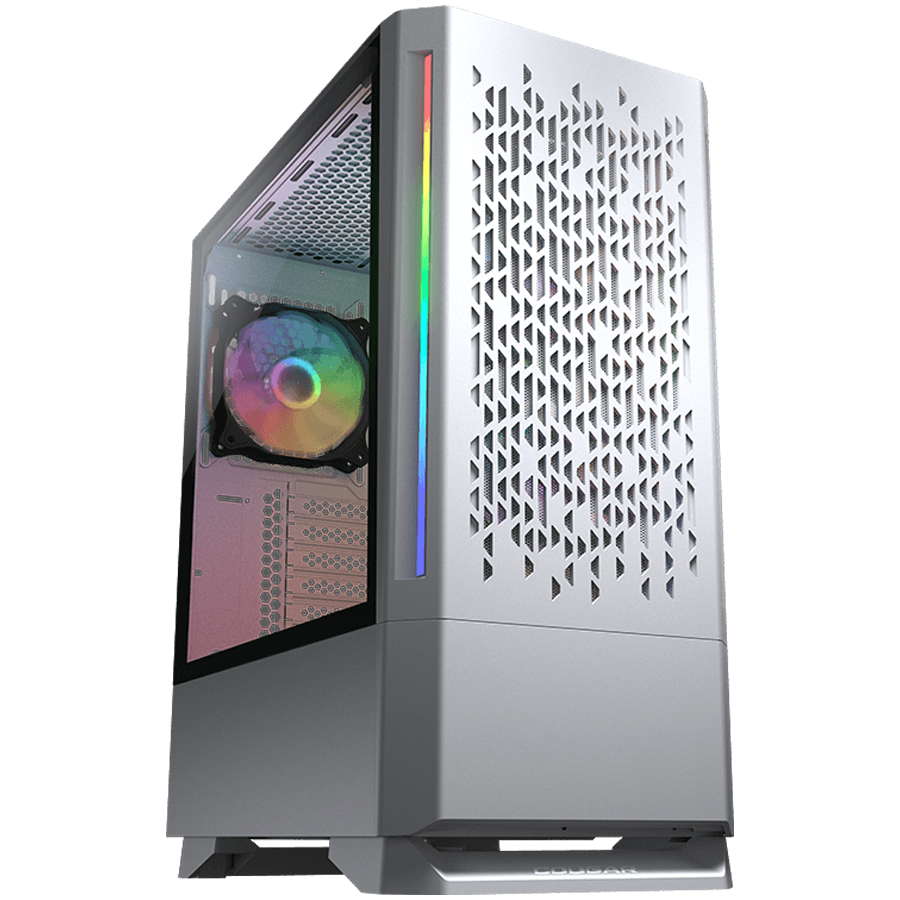 Cougar MX430 Air RGB PC Case - Mid Tower, White