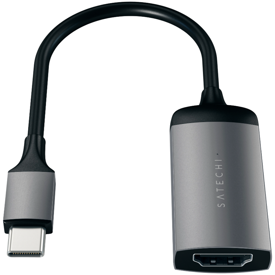 [ST-TC4KHAM] SATECHI Aluminum Type-C to HDMI Adapter 4K 60Hz Space Gray
