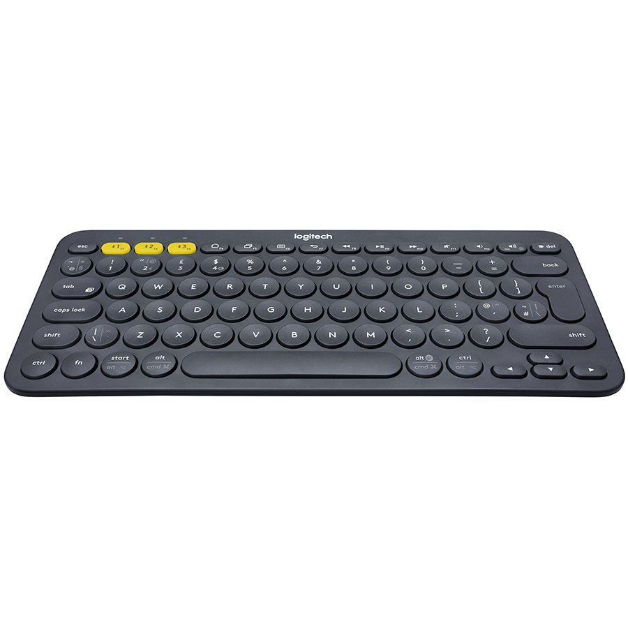 [920-007580] Logitech K380 Multi-Device Bluetooth Keyboard - Dark Grey - UK